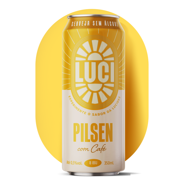 cerveja luci sem álcool com café